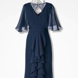 Encore of Ruffles Formal Gown (Navy)